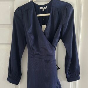 Heartloom Navy Blue Wrap Dress